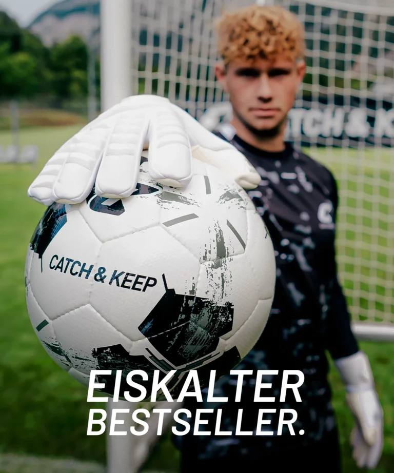 Der Artico Sensation: Weiße Profi Torwarthandschuhe mit bestem Grip - von Catch and Keep