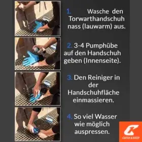 Anleitung zur Reinigung mit unserem Torwarthandschuhe Grip Spray