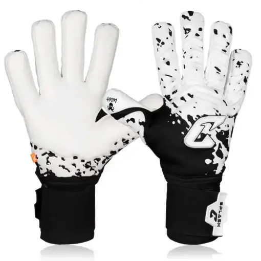 Unser Splash Magic White: Weiße Profi Torwarthandschuhe mit schwarzem Haft für Herren von Catch and Keep
