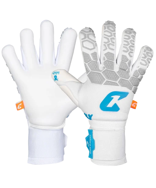 Der Fly White Soul: Weiße Profi Torwarthandschuhe mit tollem Grip
