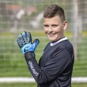 Kralle_Protector_Blau_Kinder Torwarthandschuhe_Fingerschutz