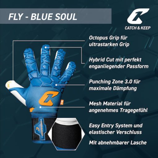 Fly Blue Soul Catch and Keep Features