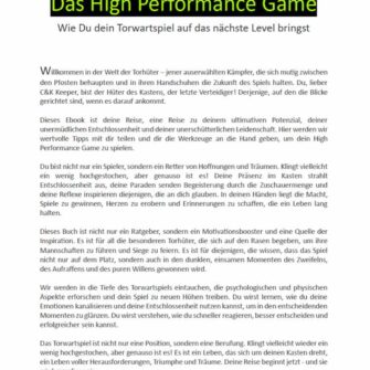 eBook - High Performance Game Catch and Keep Erste Seite