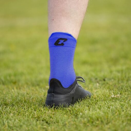 Performance Grip Socke Blau Catch & Keep Passform