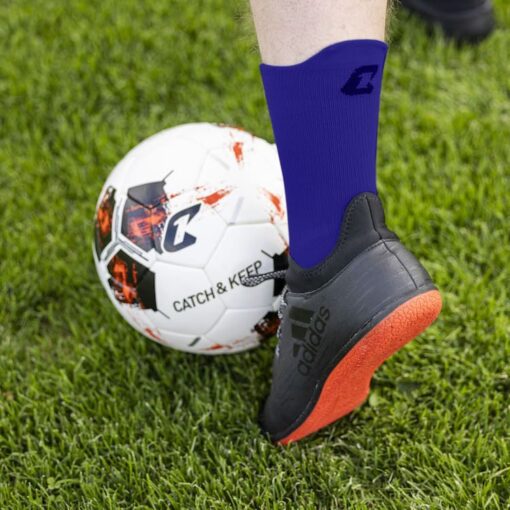 Performance Grip Socke Blau Catch and Keep Fussballsocke