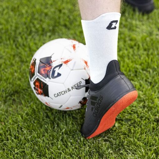 Performance Grip Socke Weiss Catch and Keep Fussballsocke