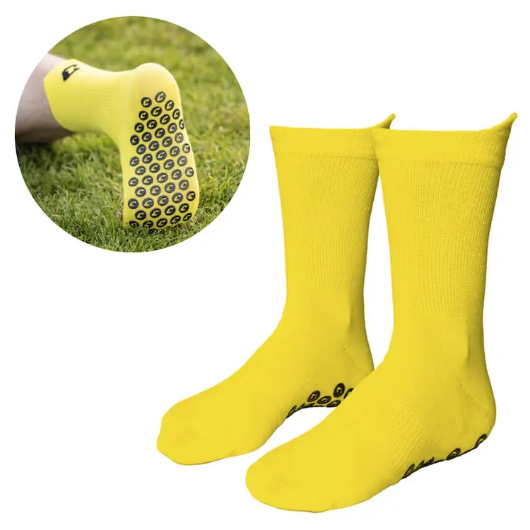 Performance Gripsocken Gelb Catch and Keep Fussballsocken.