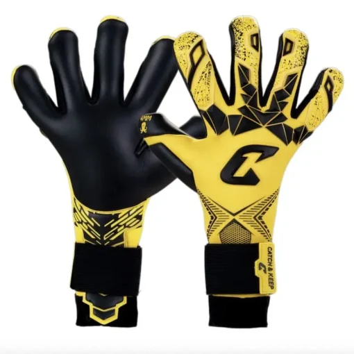 Torwarthandschuhe mit Grip in Gelb von Catch and Keep: Der Pulse X Yellow mit ultimativem Halt!