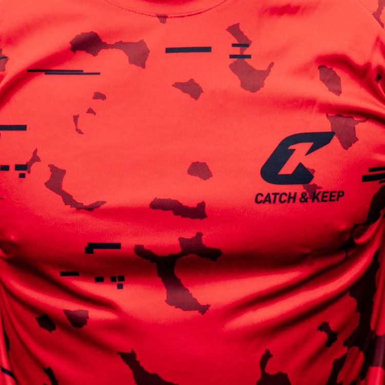 Torwarttrikot Red Camou Protection Catch and Keep Trikot für Keeper