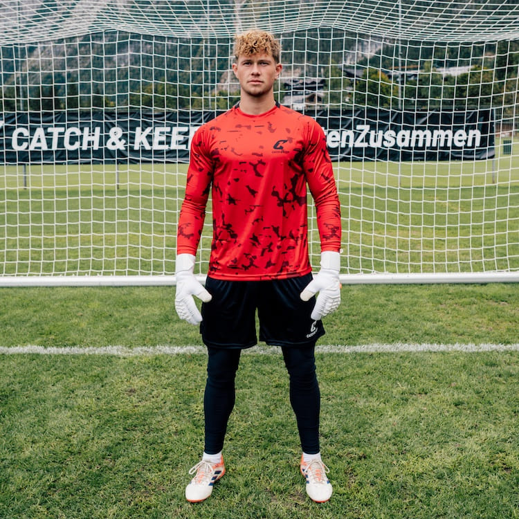Torwarttrikot Red Camou Protection Catch and Keep Trikot für Torhüter