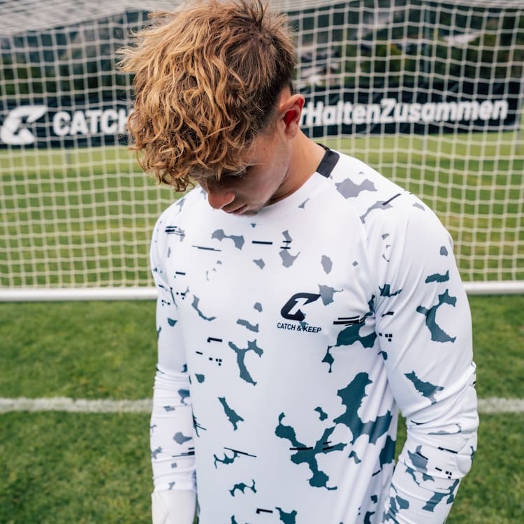 Torwarttrikot White Camou Protection Catch and Keep Torwarttrikot weiss