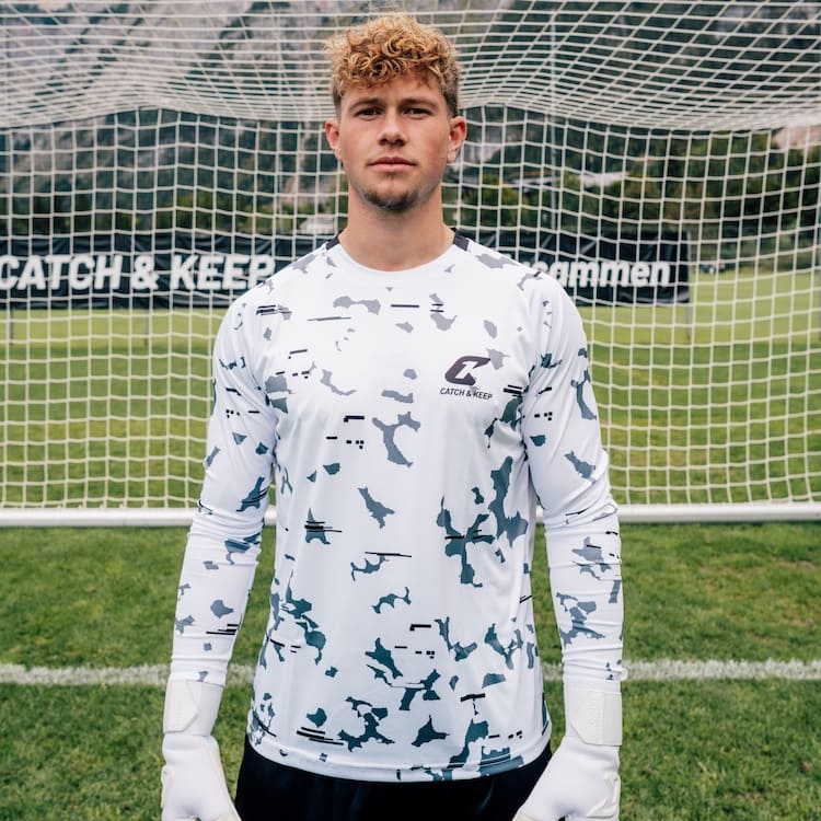 Torwarttrikot White Camou Protection Catch and Keep weisses Torwarttrikot