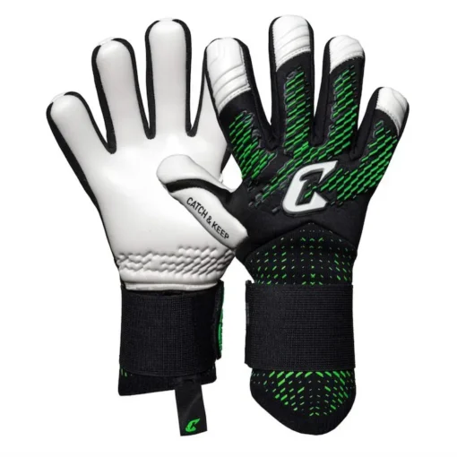 Torwarthandschuhe Grün und Weiß für Herren: Der brandneue Revolution Green von Catch and Keep - Perfekter Grip!