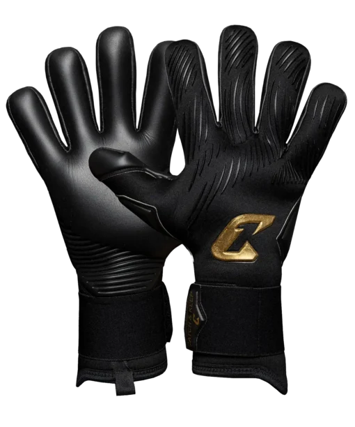 Profi Torwarthandschuhe in Schwarz von Catch & Keep: Der Invictus mit Mega Grip