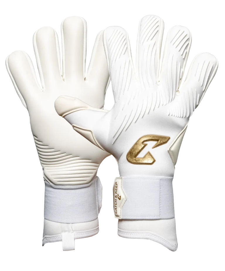 Profi Torwarthandschuhe für Herren in Weiß: der Invictus White - Toller Grip