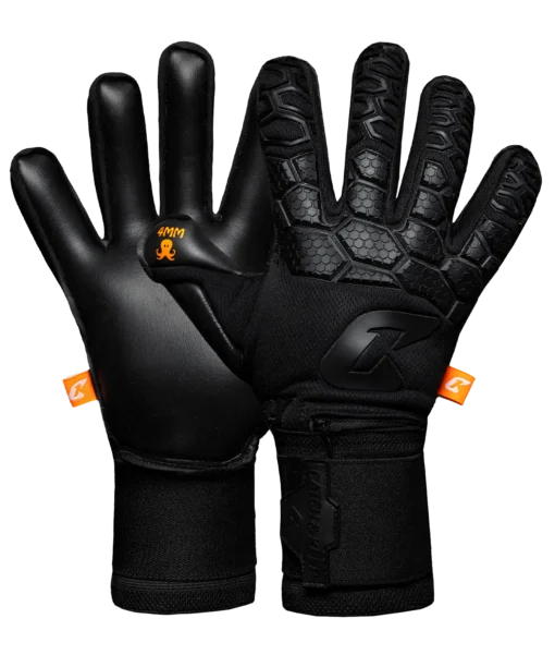 Torwarthandschuhe mit Fingersave in Schwarz für noch mehr Fingerschutz: Der Fly Dark Soul FP