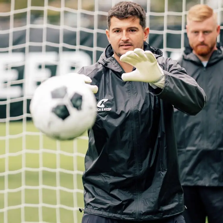 Torwart Regenjacke lang Catch and Keep Fussball Torhüter Regenjacke