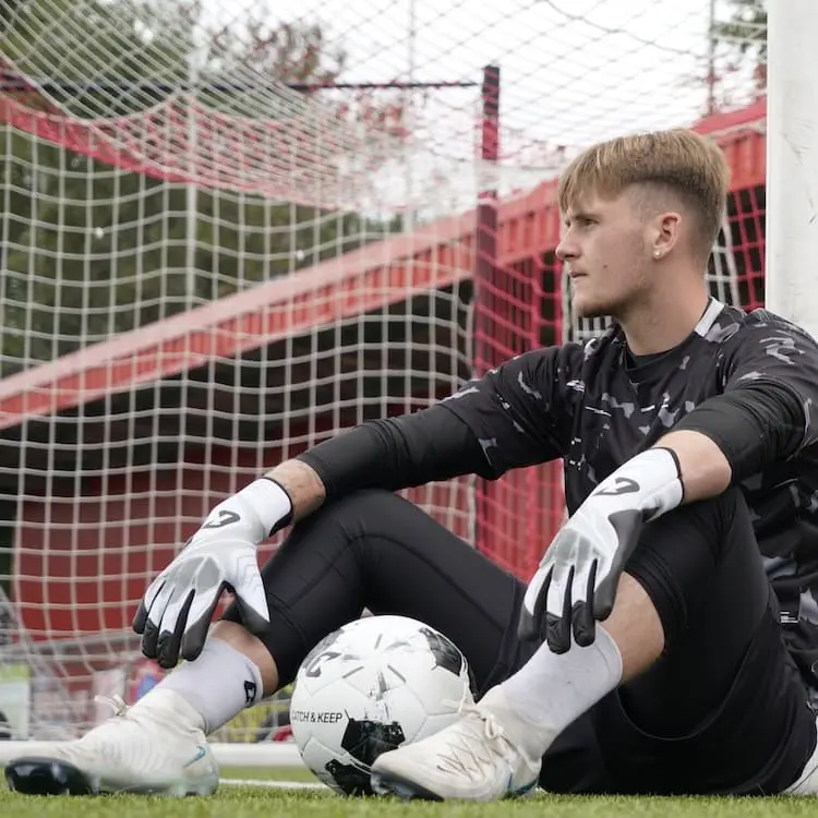 Future Vision silvR Catch and Keep Torwarthandschuhe schwarz weiss Torwarthandschuhe