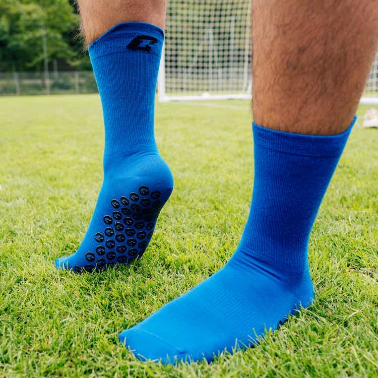Performance Grip Socke 3er Bundle Blau Catch and Keep Fussballsocken