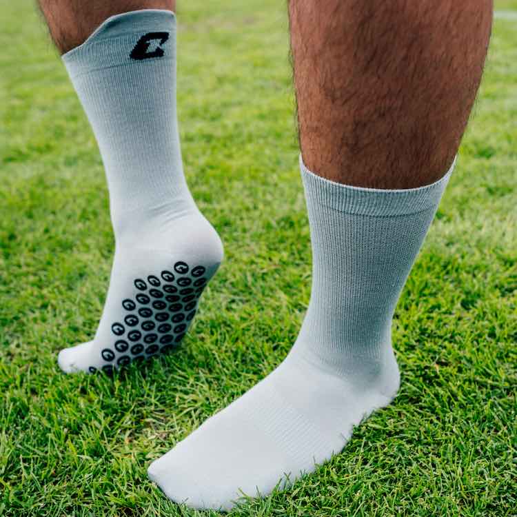 Performance Grip Socke 3er Bundle Grau Catch and Keep Fussballsocken
