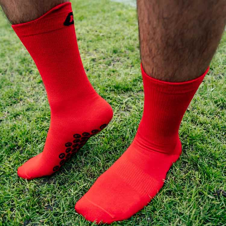 Performance Grip Socke 3er Bundle Rot Catch and Keep Fussballsocken