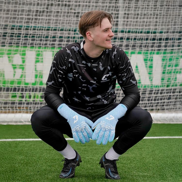 Aero Virx Blue Catch and Keep Torwarthandschuhe Grip