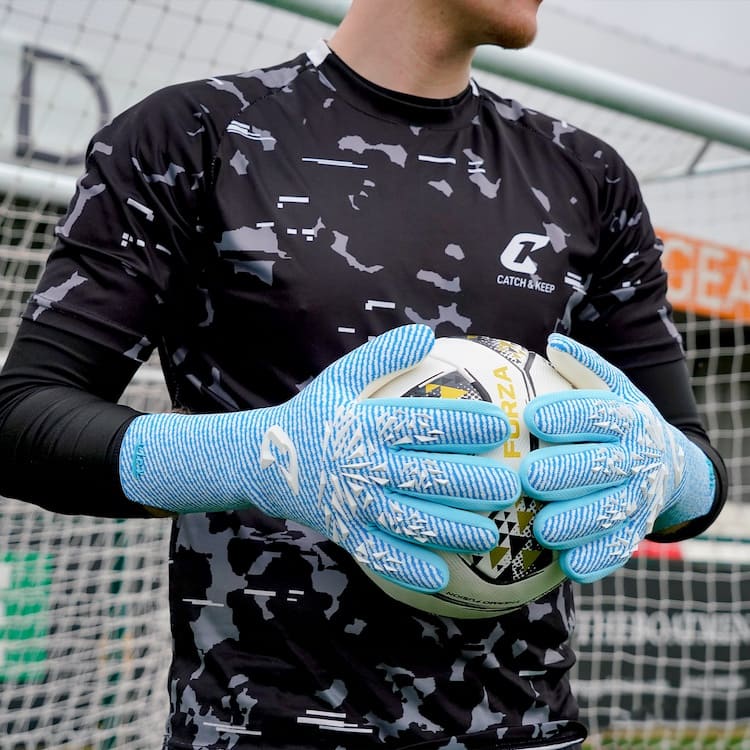 Aero Virx Blue Catch and Keep Torwarthandschuhe fuÌr Keeper