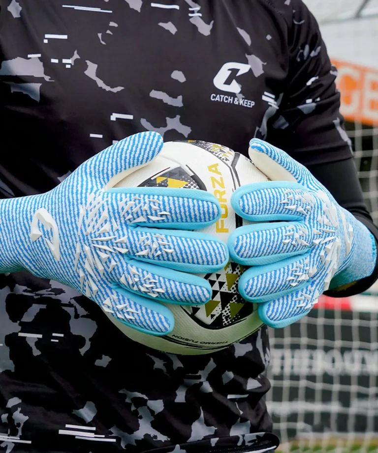 Aero Virx Blue Catch and Keep Torwarthandschuhe für Keeper