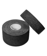 Zwei Rollen schwarzes Fingertape von Catch & Keep auf weißem Hintergrund