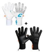 Fly White Dark Bundle von Catch & Keep: Fly Soul Torwarthandschuhe in Weiß und in Schwarz