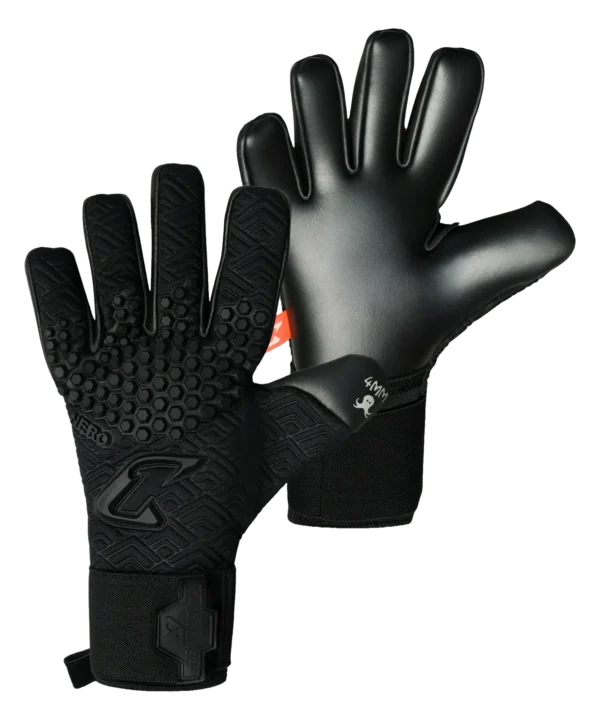 Catch & Keep Torwarthandschuh Nero in Schwarz – Rückhand und Innenhand