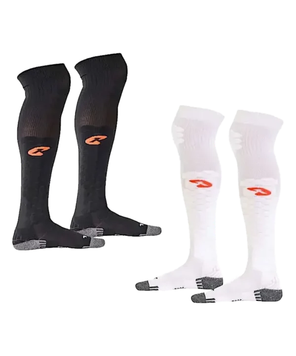 Premium Torwart Socke von Catch & Keep: je ein Paar in Schwarz und Weiß