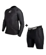 Protection Bundle Mix: gepolstertes Protectionshirt lang und kurze gepolsterte Unterziehhose in Schwarz