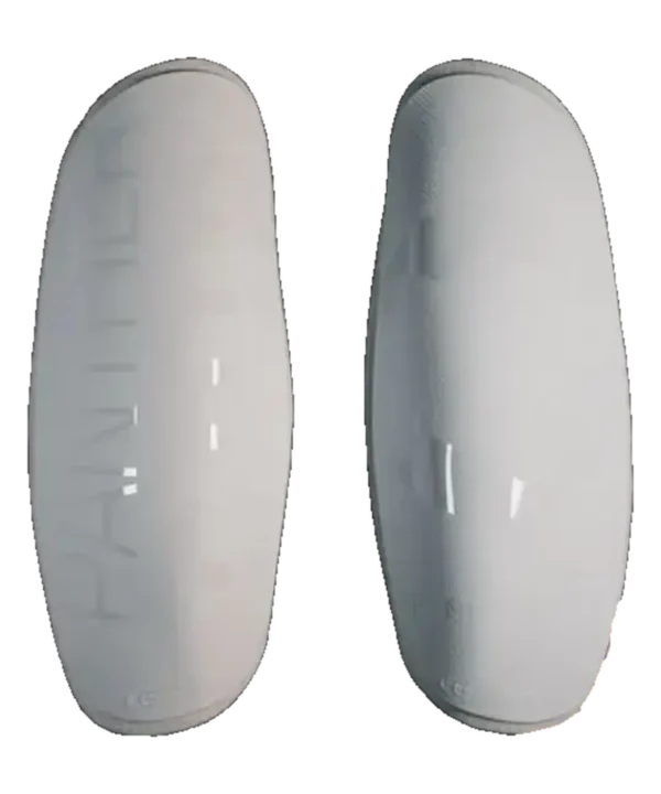 Panthergrip Schienbeinschoner Torwart Set in Weiß – zwei Schoner, All White Sonder Edition