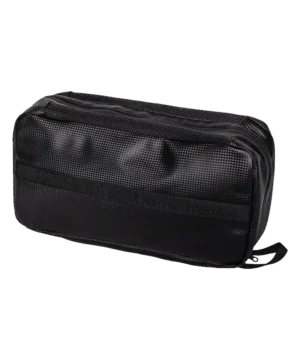 Torwart Handschuhtasche von Catch & Keep in Schwarz mit Mesh-Oberfläche und Trageschlaufe