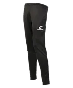Torwart Trainingshose lang in Schwarz mit weißem Catch & Keep Logo am Oberschenkel – Produktbild