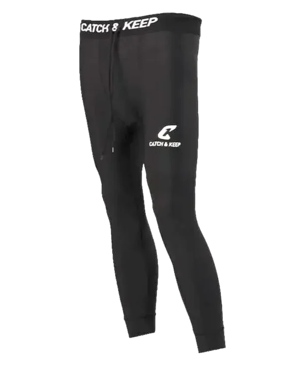 Torwart Unterziehhose 3/4 lang ungepolstert von Catch & Keep mit Catch & Keep Schriftzug am Bund