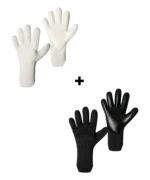 Aero Black White Bundle von Catch & Keep: weiße und schwarze AERO VIRX Torwarthandschuhe
