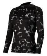 Torwarttrikot Camou Protection in Schwarz von Catch & Keep mit Camouflage-Muster, gepolsterten Ärmeln und Logo